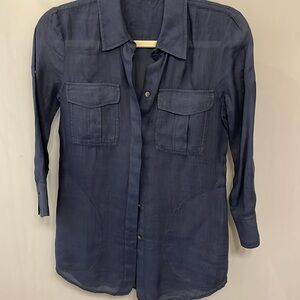 Navy blue utility shirt